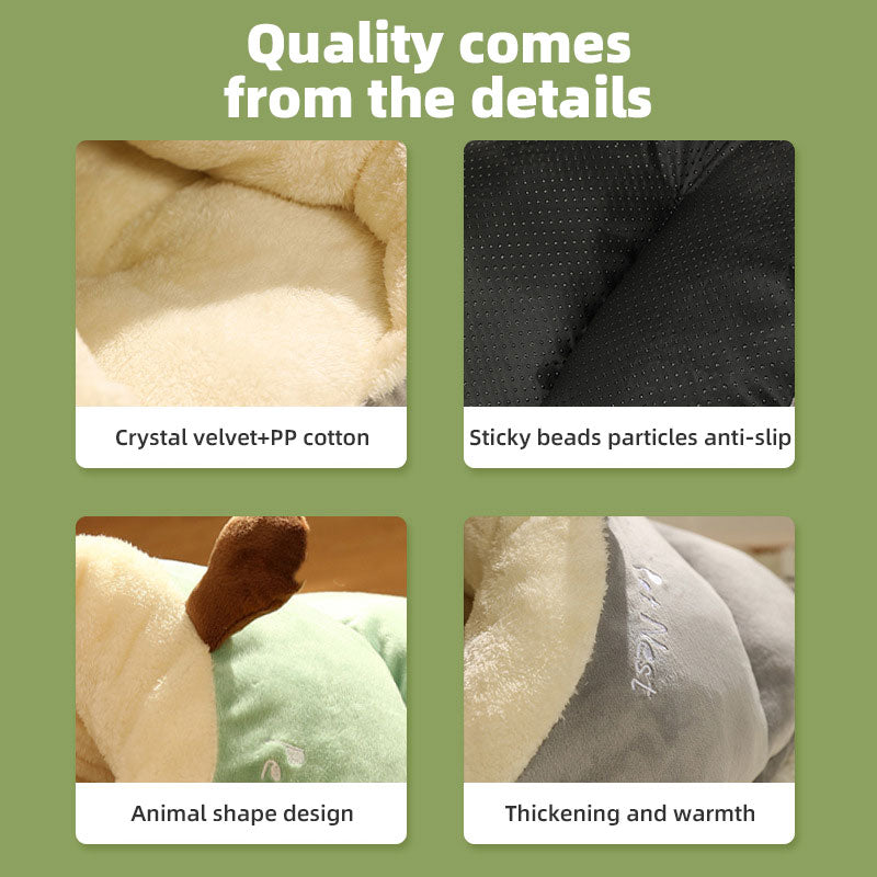 Cuccia Invernale per Cani e Gatti a Forma di Pantofola